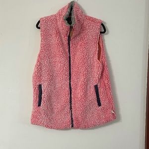 XL Pink Sherpa Vest